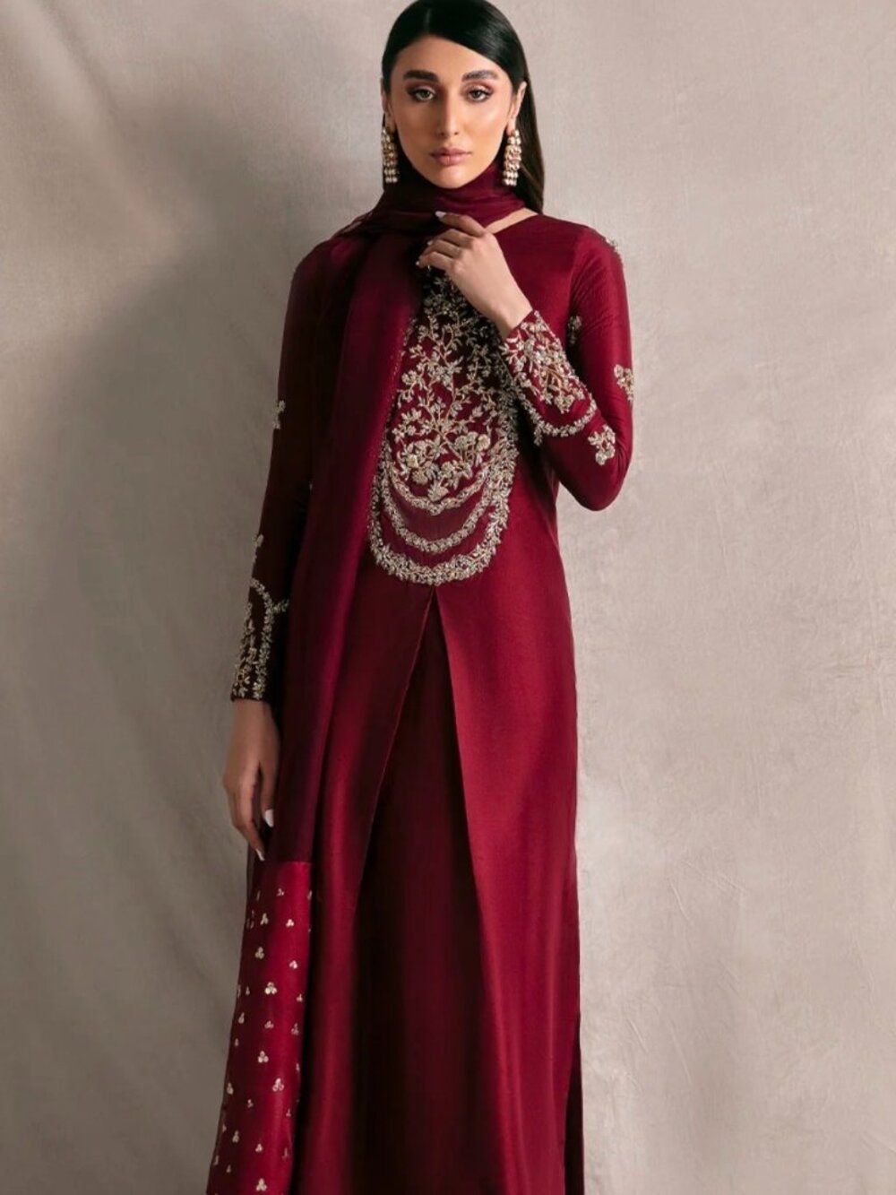 Raja Salahuddin Designer formal gown, 3 piece, size small